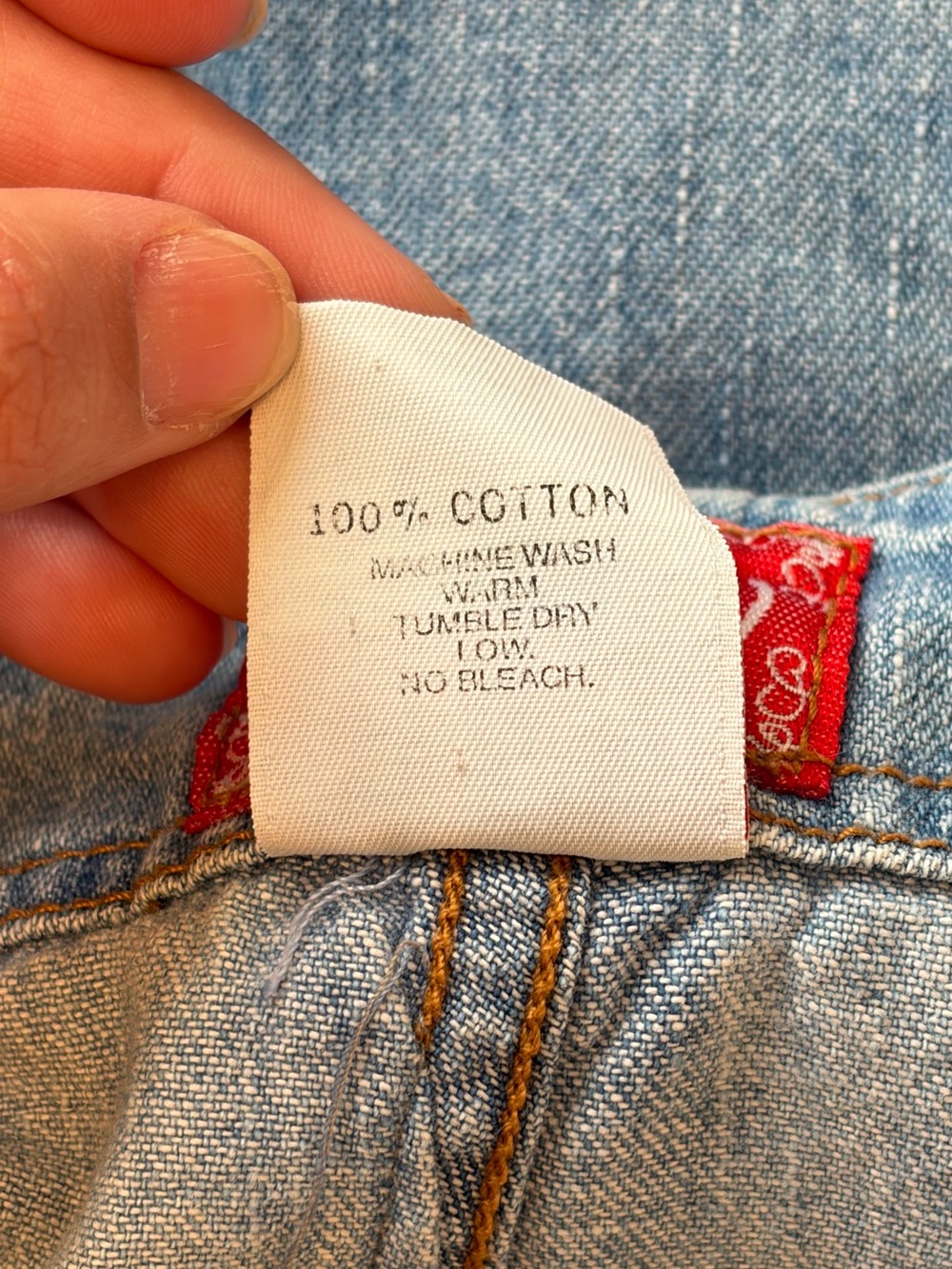 Vintage 90s Outlaw Made in USA Denim Button Front Mini Dress - Picture 8 of 8